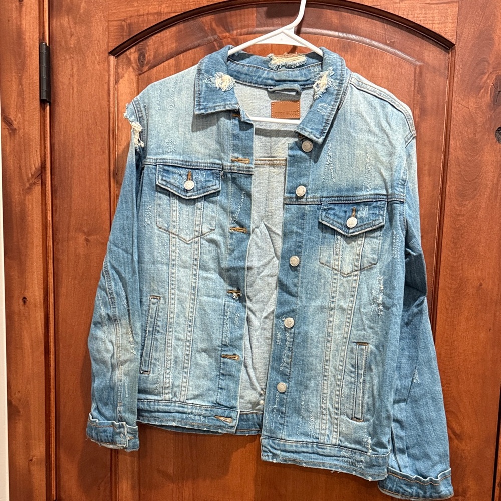 Judy Blue Light Blue Distressed Jean Jacket